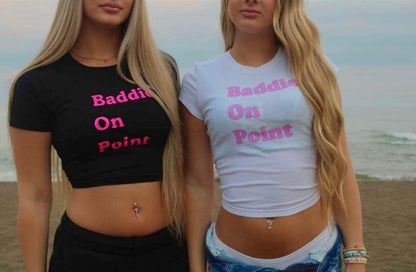 PREORDER- Baddie On Point Baby Tee